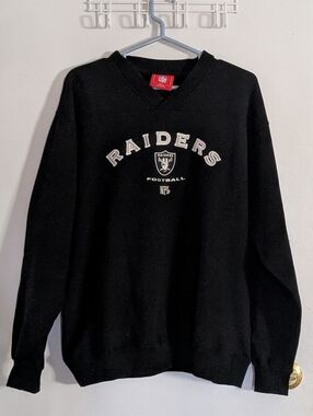 NFL Black Raiders Sweater Lg
